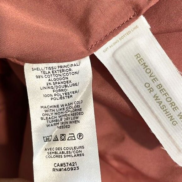 LOFT Salmon Pink Corduroy Shirt Jacket XL NWT - Picture 8 of 8